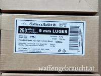 Sellier&Bellot 9mm Luger FMJ 124grs 8,0g