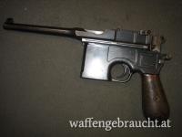 Mauser Oberndorf C96 , Cal. 7,63x25 , "Broomhandle", Sammlerwaffe Ordonnanzpistole