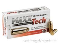 **Aktion** MaxxTech 9mm Luger Kaliber 9x19 FMJ 124 grs 1000 Stück | www.waffen.shopping