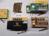 Munition 8x57JR diverse Marken siehe Foto 95 Stk. PREIS € 110 gesamt