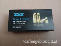 9mm para, 9mm Luger, 9x19 124gr FMJ Munition der Firma ZVS Günstig zu verkaufen