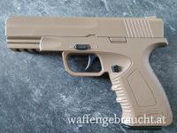 Airsoftpistole Airsoft Pistole Vollmetall Coyote 6mm