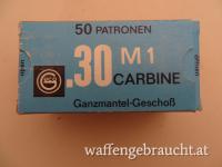 Patronen .30M1 - original GECO - 50 Schuss FMJ - Vollmantel