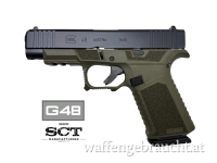 Custom Glock 48 oder 43X mit SCT Manufacturing Griffstück Kal. 9mm Luger