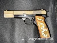 Selten FN High Power FN35 9mm Gold Intarsien Perlmut