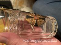 K&K Wasserglas schwarzes Kreuz