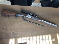 Drilling Sauer & Sohn Luxus 3000 mit HANDSPANNER - 6,5x57R und 16/70 inkl. Zeiss 1,5-6 x 36 mit Fadenkreuz - inkl. Einstecklauf