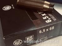 Rws Hülsen im Kaliber 6,5x68. 1x abgeschossen. 