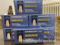 PPU im Kaliber 7,63 Mauser FMJ mit 5,5g/85gr