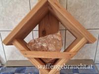 Privat Salzlecke massiv Lärche Natur Holz gehobelt ohne Leckstein einige Stk, Vorhanden