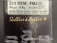 Sellier & Bellot .223 Rem. VM 3,6g/55grs ab € 0,55.- (ab 500 Stk.)