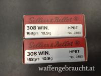 Sellier & Bellot .308 Win. Match HPBT 10,9g/168grs ab € 1,95.- (ab 500 Stk.)