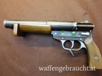 doppelläufige Marine Signalpistole  SLD ,Code EEU 43 , deutsche WK II Leuchtpistole 