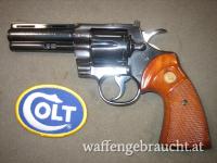 Colt Python 4 Zoll , Cal. .357 Mag. , Bj 1977/78 Royal Blue, original Holzgriff, Sammlerwaffe!