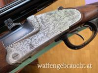 Krieghoff Ulm Primus Bockbüchsflinte mit Wechsellauf Holland & Holland 6,5x57R 20/76 Magnum Seitenschloss