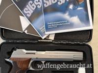 Sig Sauer P210 Supertarget (6 Zoll) silber - neuwertig