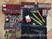 Riesiges Silvesterpaket! Walther P22Q 9mmPAK inkl. 75-Schuss Platzpatronen + 195 Schuss Feuerwerk + Multi Shooter