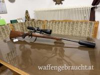 Mauser K98 im Kaliber 7x57 mit AKAH 3-12x56, Absehen 4 und Schalldämpfer