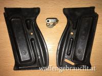 Walther P38 experimentelle "Horseshoe Sear" mit zugehörigen Griffschalen, Bj. 40/41