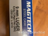 9mm Munition Magtech Steel Case 124gr