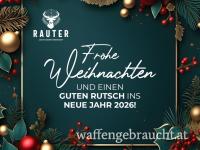 **FROHE WEIHNACHTEN** wünscht Jagd- und Sportwaffen Rauter 