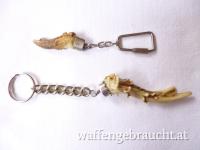 2 Schlüsselanhänger mit Rehkrickerl