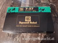 Munition RWS Teilmantel Rundkopf  7x57  9 gr.  5 Stk im Original Karton zu je 10 Stk  + 13 Stk.  € 95  Rarität