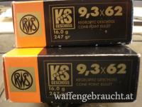 22 Stück RWS 9,3x62 16g KS