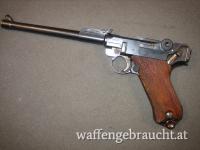 Ordonnanzpistole DWM P.08 ARI , 9mm Luger ,  Bj. 1917 fast nummerngleich, sehr gute Präzision