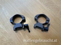 1 Paar Stahlringe 30mm  für Montage Picatinny Schiene