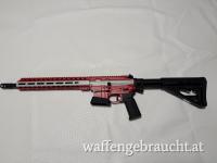 Schmeisser AR 15 9M 14,5" rot weiß rot