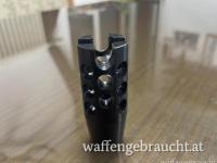 Mündungsbremse mit M15 Gewinde für Kaliber bis 9,3mm mit kleinem Mündungsfeuerdämpfer