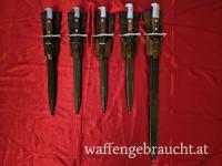 Schweizer Bajonett - Sammlung Sägebajonett, Dolchbajonett, Dolch, Säbel, Schmidt Rubin, K11, K31, K00, K00/11, IG89, IG89/96, IG