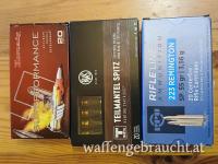 Kugelpatronen verschiedener Hersteller Kal. 223 Rem