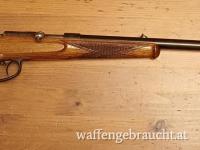 Kleinkaliber-Einzellader Anschütz, Vorkriegs-Fertigung, mit deutschem Stecher und Fischhaut