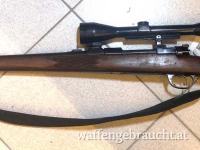 Schöne 98-er Jagdbüchse (unbekannter Hersteller) im Kaliber .30-06 Spring.  mit Zielfernrohr Macro Ziel 6x47 Abs. 3