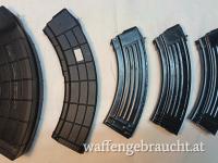 Magazine AK47 - 5 Stk. 30, 40 und 60 Schuss - 7,62x39