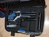 Luftpistole Walther LP 500 M Expert Blue Angel Auflage Linksgriff 