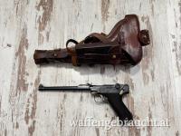 1 von 1000 : Artillerieluger 08 für Persien inkl. Anschlagbrett & Lederholster