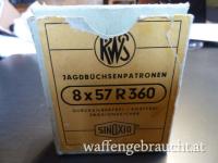 5x ( Patronen ) 8x57 R 360 - in Originalverpackung ( selten zu bekommen ) 