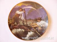 Zierteller mit Rothirsch