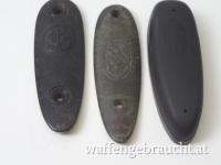 3 Stück alte Gewehr Schaftkappen 