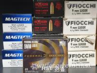 9 mm Luger Munition – verschiedene Sorten zu verkaufen