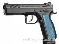 CZ SHADOW 2 Blue // 3 Magazine, zusätzl. schwarzes Griffstück, zusätzl. gerade Abzug,  mit Koffer GEBRAUCHT
