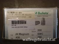200 Stk. WM-Bullets SWC .430 / 250gr SilverMoly
