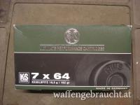 20 Stück 7x64 RWS 10,5 g KS