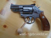 Revolver Smith & Wesson, Modell 66-2 (beste Fangschußwaffe) Kaliber 357 Magnum, Stainless Steel