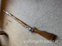 Wänzl Extrekorps oder Jägerstutzen,spiegelblanker Lauf  mit Haubayonett ohne Scheide