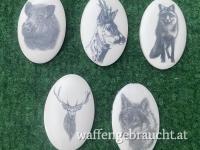 Pistolengriffkäppchen mit verschiedenen Motiven