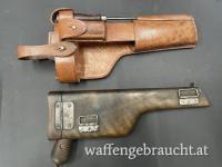 Mauser Pistole C96 mit Anschlagschaft 9mm, Inkl Tasche und Putzstock 